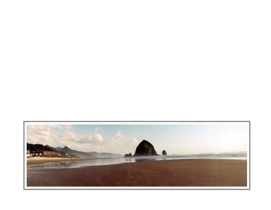 Cannon Beach with Haystack Rock in the Middle